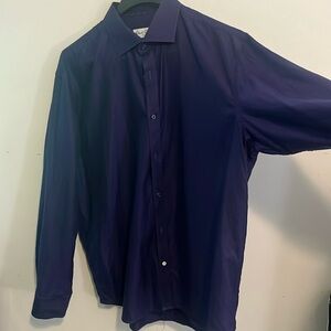 Robert Graham purple dress‎ shirt size XXL